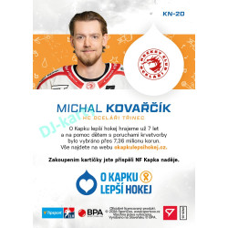 2026 hvězdy Tipsport ELH #KN-20 MICHAL KOVAŘČÍK