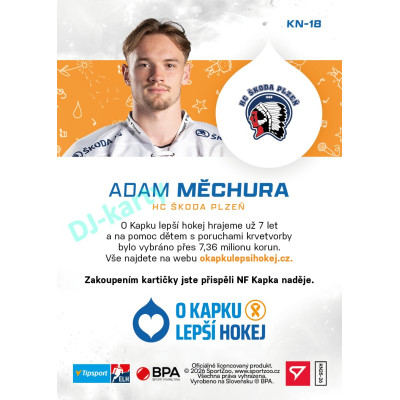 2026 hvězdy Tipsport ELH #KN-18 ADAM MĚCHURA