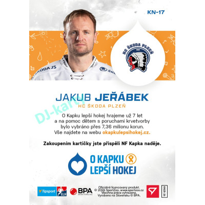 2026 hvězdy Tipsport ELH #KN-17 JAKUB JEŘÁBEK