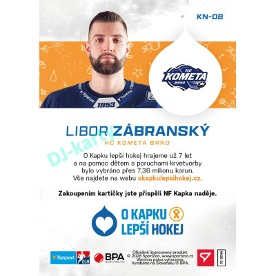 2026 hvězdy Tipsport ELH #KN-08 LIBOR ZÁBRANSKÝ