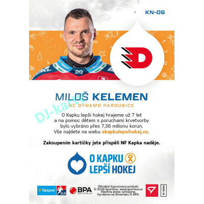 2026 hvězdy Tipsport ELH #KN-06 MILOŠ KELEMEN