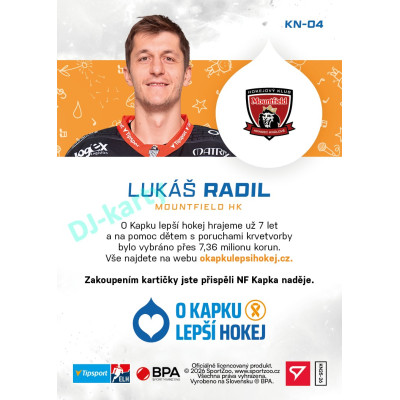 2026 hvězdy Tipsport ELH #KN-04 LUKÁŠ RADIL