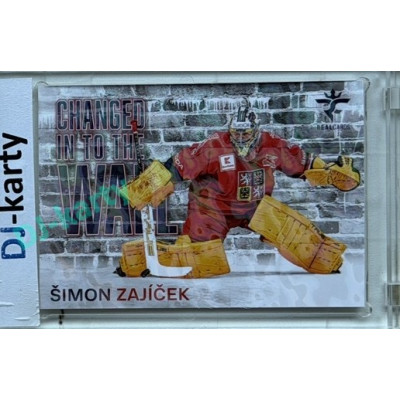 2025/26 Real Cards serie 1 #CHW-04 Šimon Zajíček Changed in to the wall Magma xx/25