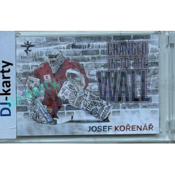 2025/26 Real Cards serie 1 #CHW-01 Josef Kořenář Changed in to the wall Magma xx/25