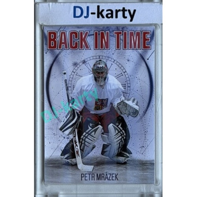 2025/26 Real Cards serie 1 #BT-17 Petr Mrázek Back in Time Crosslight xx/25