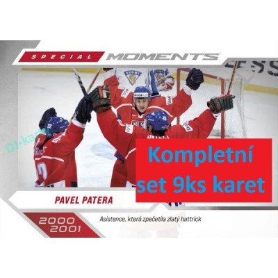 2026 Sportzoo Hokejové Česko kompletní set 9ks karet Special Moments
