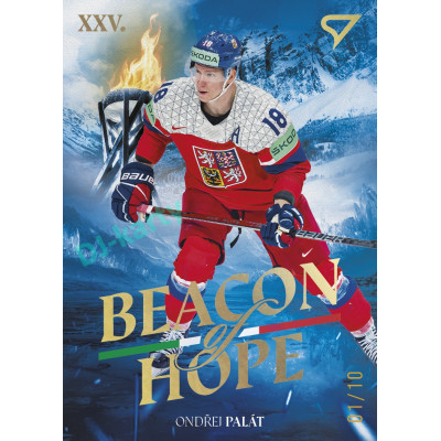 2026 Sportzoo Hokejové Česko #BH-23 Ondřej Palát Beacon of Hope Yellow Gold xx/10
