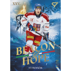 2026 Sportzoo Hokejové Česko #BH-13 Jiří Ticháček Beacon of Hope Yellow Gold xx/10