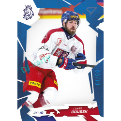 2026 Sportzoo Hokejové Česko #46 Lukáš Rousek Cobalt Blue xx/50