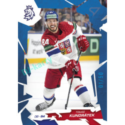 2026 Sportzoo Hokejové Česko #16 Tomáš Kundrátek Cobalt Blue xx/50
