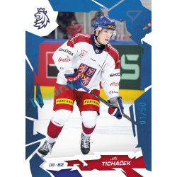 2026 Sportzoo Hokejové Česko #22 Jiří Ticháček Cobalt Blue xx/50