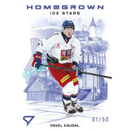 2026 Sportzoo Hokejové Česko #HS-20 Pavel Kousal Homegrown Ice Stars Stone Blue xx/50