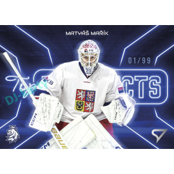 2026 Sportzoo Hokejové Česko #TP-01 Matyáš Mařík Top Prospects Neon Blue xx/99