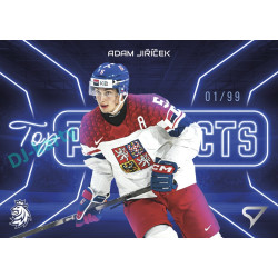 2026 Sportzoo Hokejové Česko #TP-08 Adam Jiříček Top Prospects Neon Blue xx/99