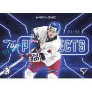 2026 Sportzoo Hokejové Česko #TP-14 Martin Švec Top Prospects Neon Blue xx/99