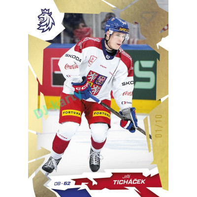 2026 Sportzoo Hokejové Česko #22 Jiří Ticháček Buff Gold xx/10