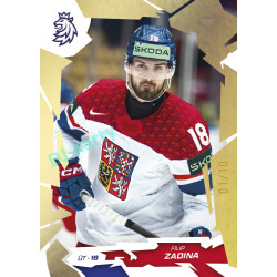 2026 Sportzoo Hokejové Česko #53 Filip Zadina Buff Gold xx/10