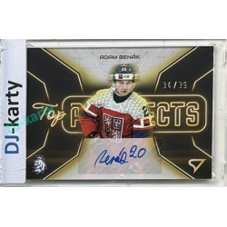 2026 Sportzoo Hokejové Česko #TPS-AB Adam Benák Top Prospects Gold Auto xx/39