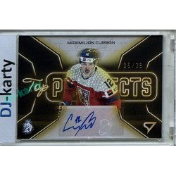 2026 Sportzoo Hokejové Česko #TPS-CU Maximilian Curran Top Prospects Gold Auto xx/39
