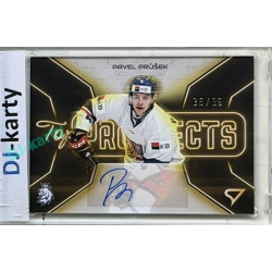2026 Sportzoo Hokejové Česko #TPS-PP Pavel Průšek Top Prospects Gold Auto xx/39