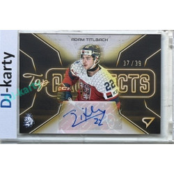 2026 Sportzoo Hokejové Česko #TPS-AT Adam Titlbach Top Prospects Gold Auto xx/39