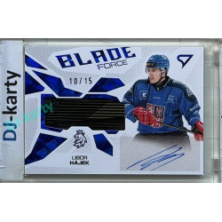 2026 Sportzoo Hokejové Česko #BFS-LH Libor Hájek Blade Force Blue Auto 10/15