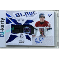 2026 Sportzoo Hokejové Česko #BFS-SH Štěpán Hoch Blade Force Blue Auto 05/15
