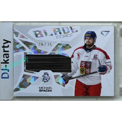 2026 Sportzoo Hokejové Česko #BF-MS Michael Špaček Blade Force Iceberg Silver 16/35