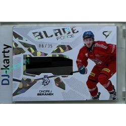 2026 Sportzoo Hokejové Česko #BF-OB Ondřej Beránek Blade Force Iceberg Silver 06/35