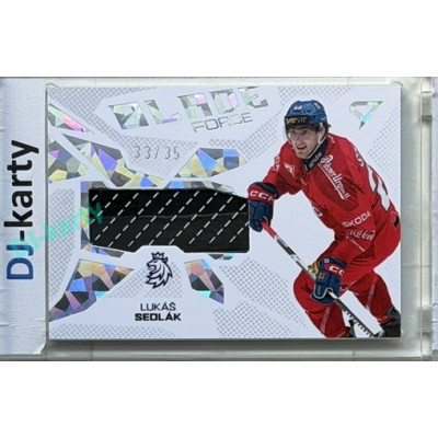 2026 Sportzoo Hokejové Česko #BF-LS Lukáš Sedlák Blade Force Iceberg Silver 33/35
