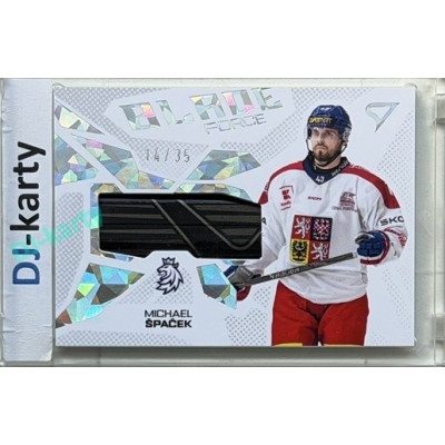 2026 Sportzoo Hokejové Česko #BF-MS Michael Špaček Blade Force Iceberg Silver 14/35