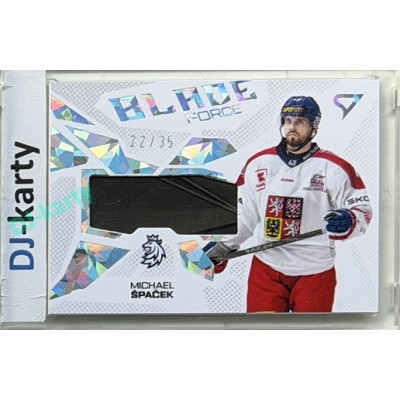 2026 Sportzoo Hokejové Česko #BF-MS Michael Špaček Blade Force Iceberg Silver 22/35