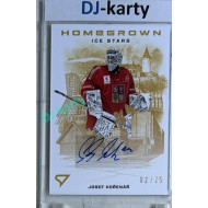 2026 Sportzoo Hokejové Česko #HSS-JK Josef Kořenář Homegrown Ice Stars Gold Auto 02/25