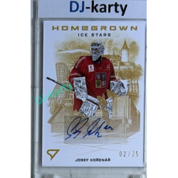 2026 Sportzoo Hokejové Česko #HSS-JK Josef Kořenář Homegrown Ice Stars Gold Auto 02/25