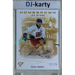2026 Sportzoo Hokejové Česko #HSS-PK Pavel Kousal Homegrown Ice Stars Gold Auto 12/25