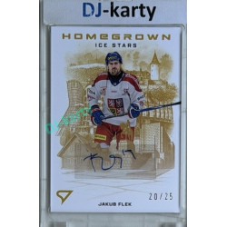 2026 Sportzoo Hokejové Česko #HSS-JF Jakub Flek Homegrown Ice Stars Gold Auto 20/25
