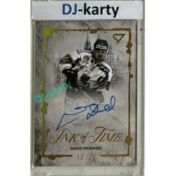 2026 Sportzoo Hokejové Česko #ITS-DM David Moravec Ink of Time Gold Auto 12/20