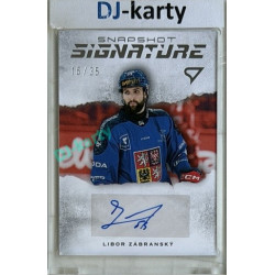 2026 Sportzoo Hokejové Česko #SS1-LZ Libor Zábranský Snapshot Signature SIlver Auto 16/35