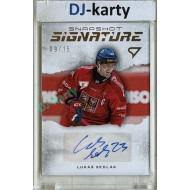 2026 Sportzoo Hokejové Česko #SS2-LS Lukáš Sedlák Snapshot Signature Gold Auto 14/15