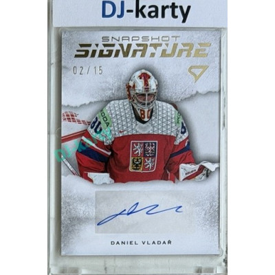 2026 Sportzoo Hokejové Česko #SS2-DV Daniel Vladař Snapshot Signature Gold Auto 15/15