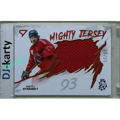 2026 Sportzoo Hokejové Česko #MJ-MS Matěj Stránský Mighty Jersey Red Copper 50/65