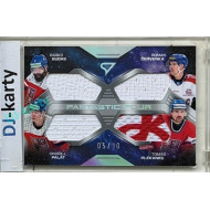 2026 Sportzoo Hokejové Česko #FF-BCCS Ondřej Beránek / Roman Červenka / Filip Chlapík / Matěj Stránský Fantastic Four Chrome Silver 05/10