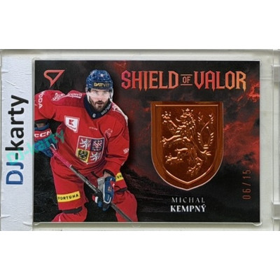 2026 Sportzoo Hokejové Česko #SV-MK Michal Kempný Shield of Valor Bronze Copper xx/15