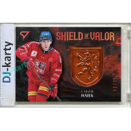 2026 Sportzoo Hokejové Česko #SV-LH Libor Hájek Shield of Valor Bronze Copper xx/15