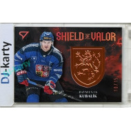 2026 Sportzoo Hokejové Česko #SV-KU Dominik Kubalík Shield of Valor Bronze Copper xx/15