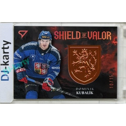 2026 Sportzoo Hokejové Česko #SV-KU Dominik Kubalík Shield of Valor Bronze Copper xx/15