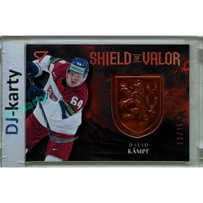 2026 Sportzoo Hokejové Česko #SV-DK David Kämpf Shield of Valor Bronze Copper xx/15