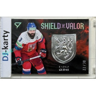 2026 Sportzoo Hokejové Česko #SV-RG Radko Gudas Shield of Valor Royal Silver 22/30