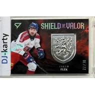 2026 Sportzoo Hokejové Česko #SV-JF Jakub Flek Shield of Valor Royal Silver 22/30