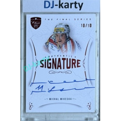 2021/22 OFS The Final Series Michal Mikeska #TFS-MM 10/10 Authentic Signature Red